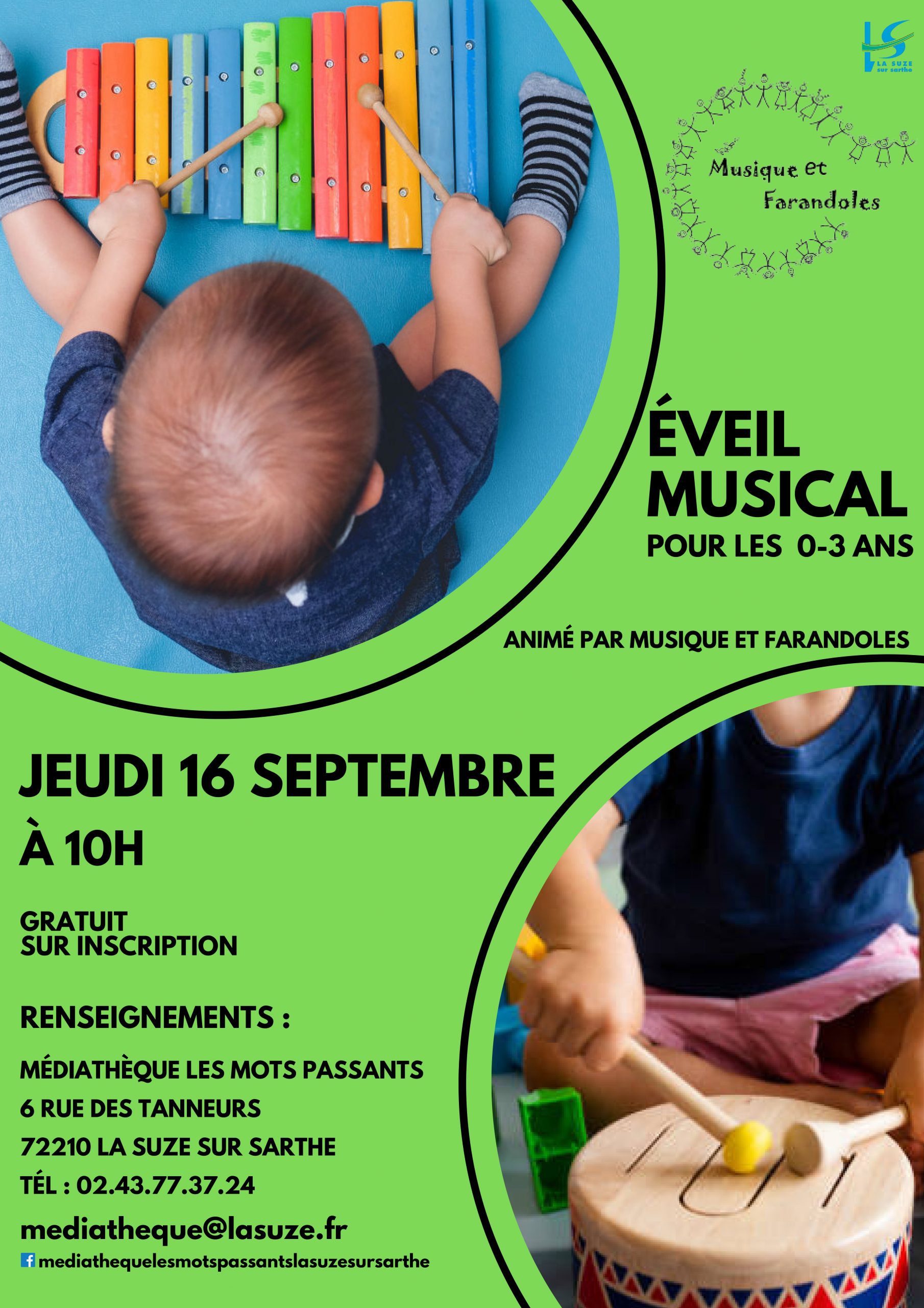 Eveil Musical A partir de 3 ans - Eveil musical - Instruments pour